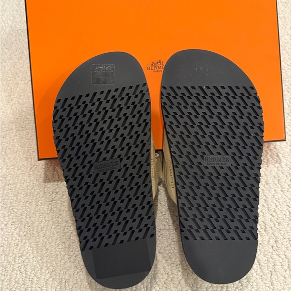 Brand New Never Worn - Hermes Chypre Sandals - Beige - Picture 3 of 4